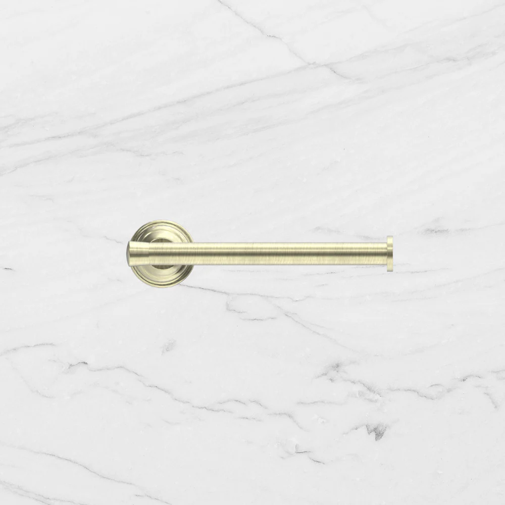 Nero York Toilet Roll Holder Aged Brass - Image 2