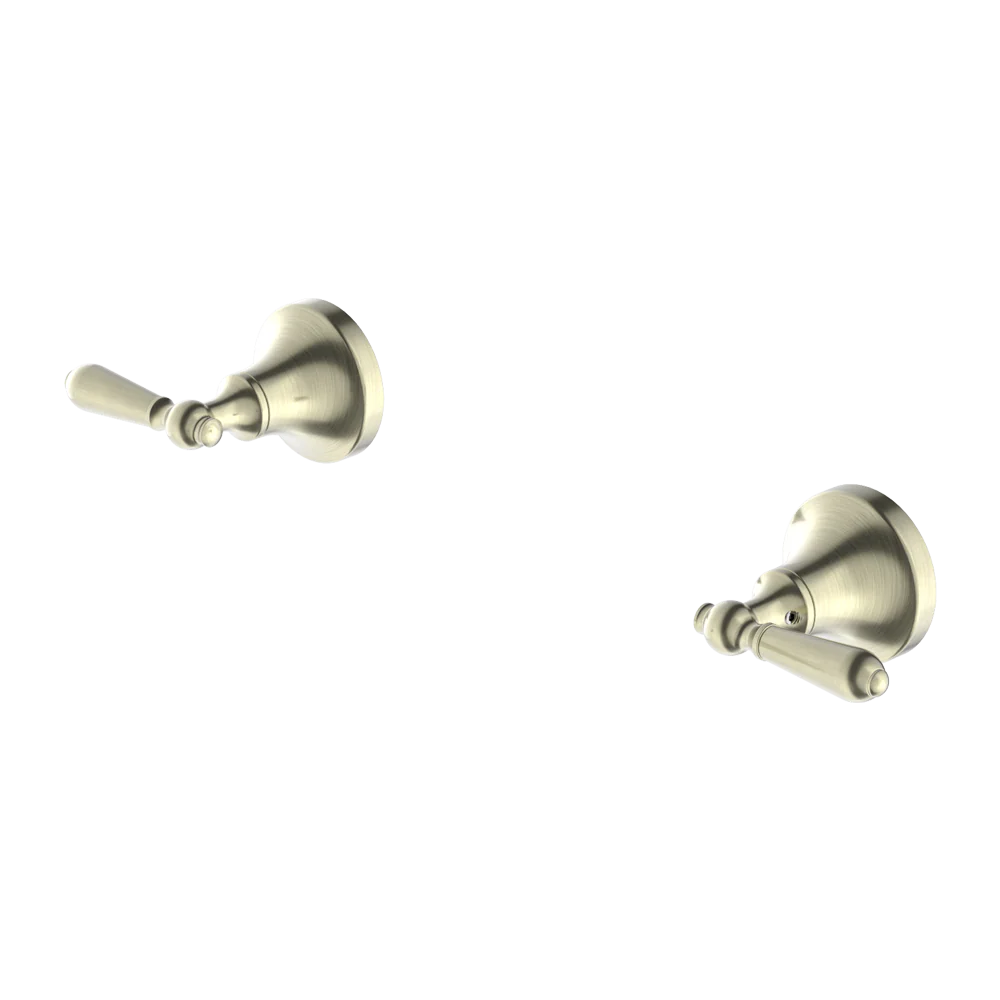 Nero York Wall Top Assemblies With Metal Lever Aged Brass - Image 3