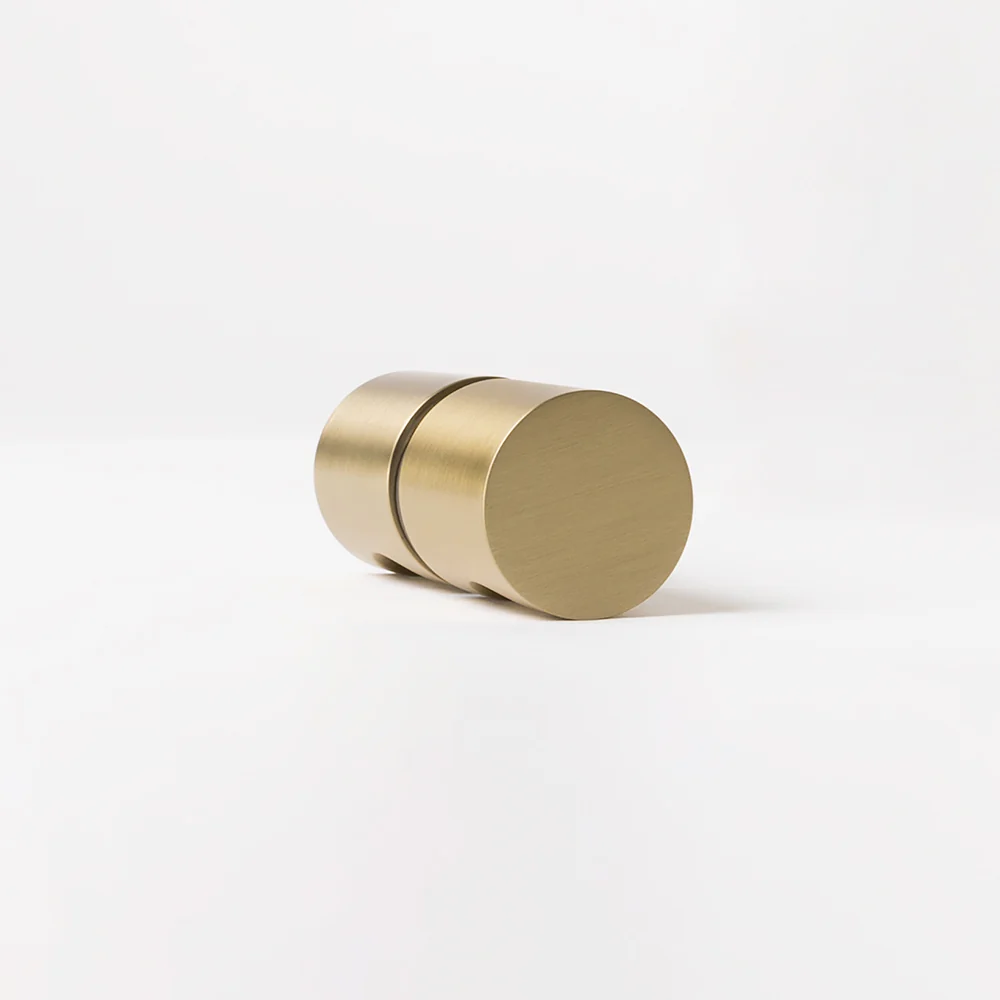 Alma Zala Shower Door Handle Brushed Brass Gold - Image 6