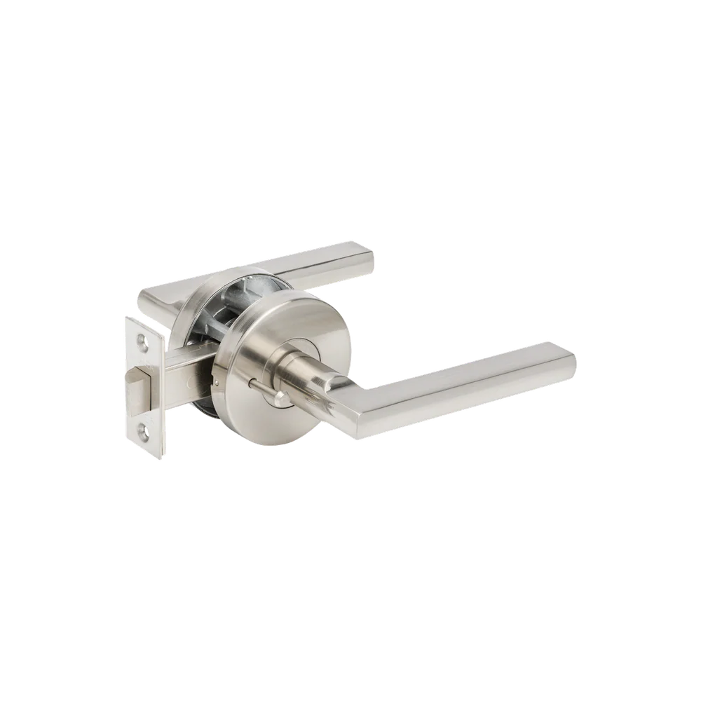 Zanda Aldo Integrated Privacy Set Door Handle Brushed Nickel