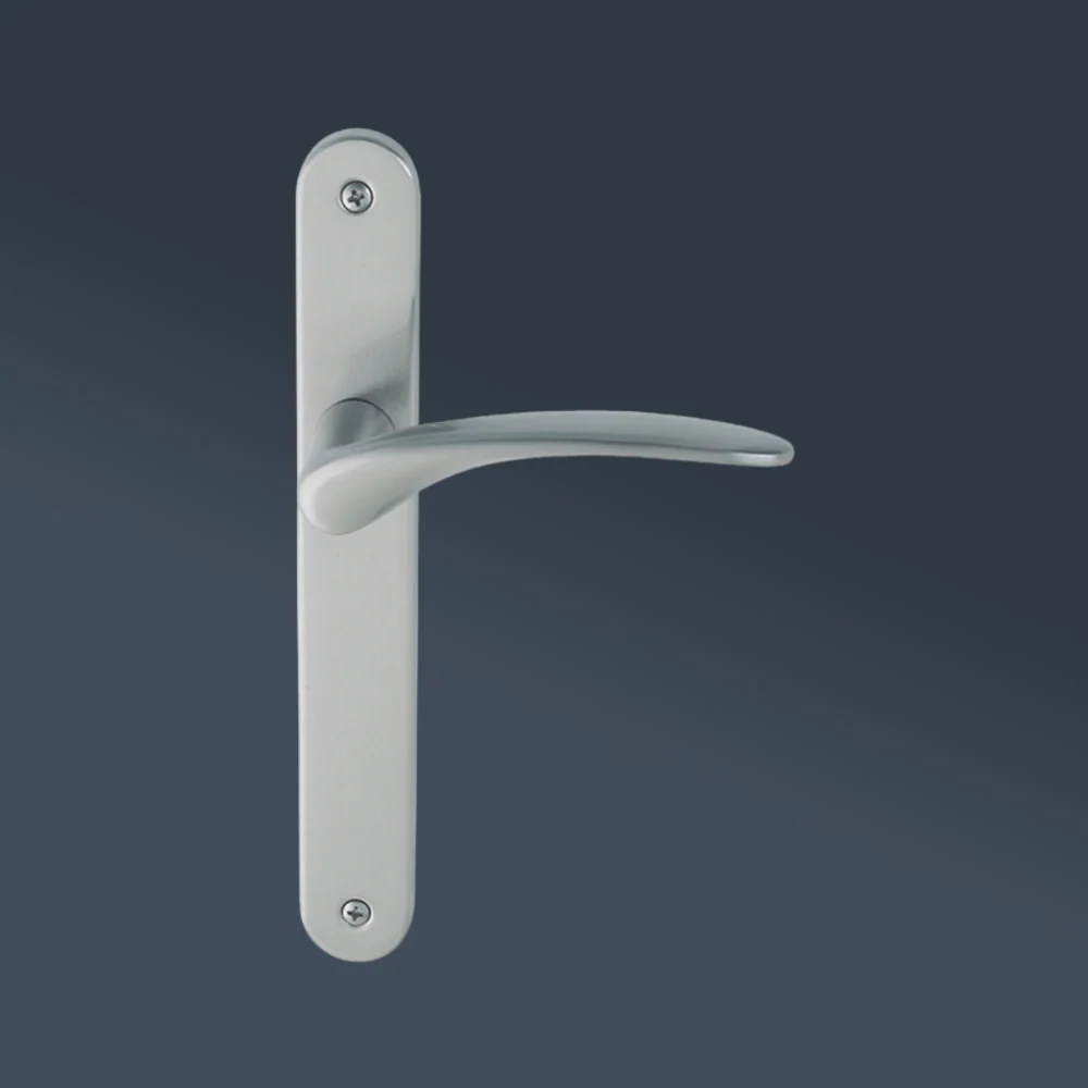 Zanda Apollo Longplate Door Handle Entrance Set Satin Chrome - Image 2
