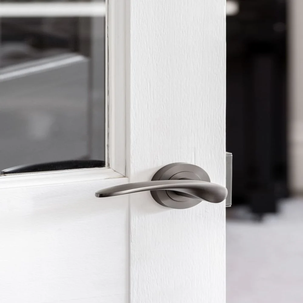 Zanda Apollo Passage Lever Set Door Handle Graphite Nickel - Image 5