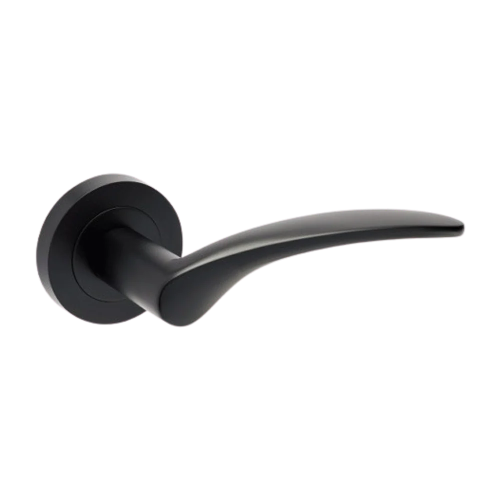Zanda Apollo Passage Lever Set Door Handle Matte Black - Image 3