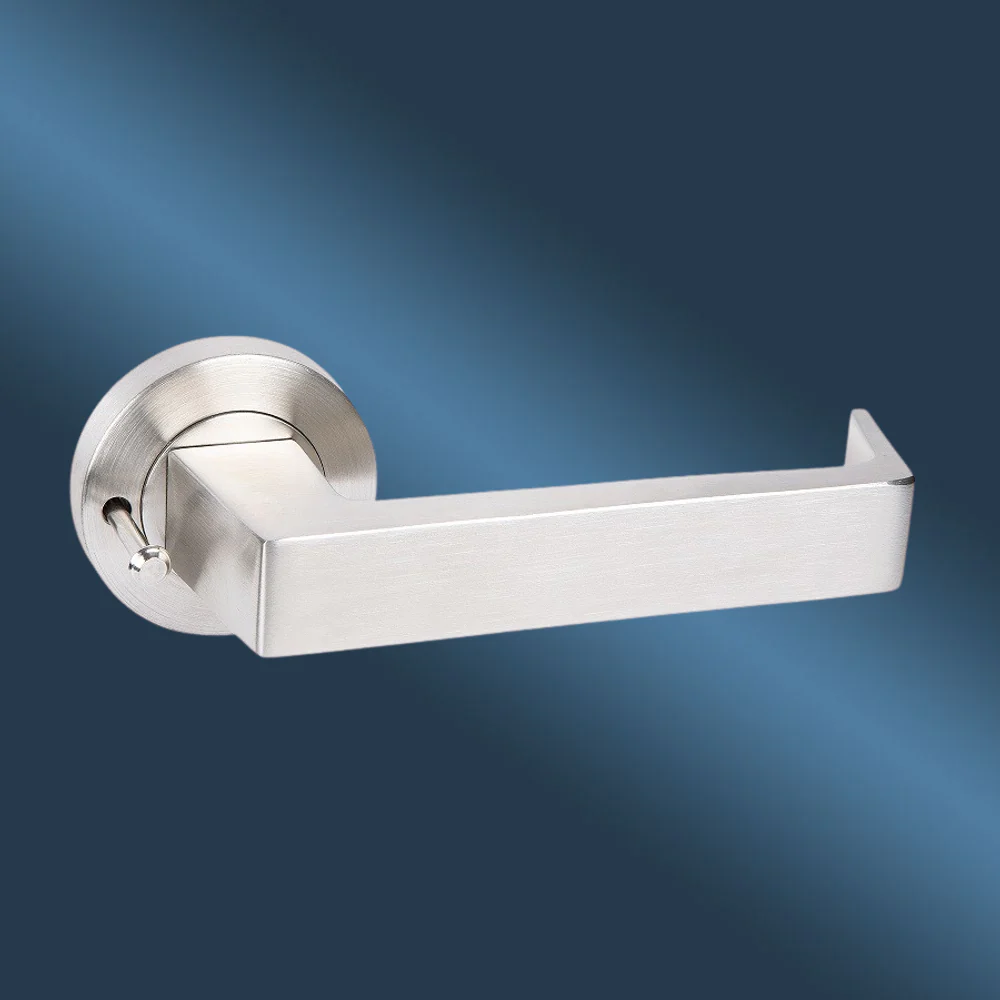 Zanda Arrow Integrated Privacy Lever Set Door Handle Stainless Steel - Image 2
