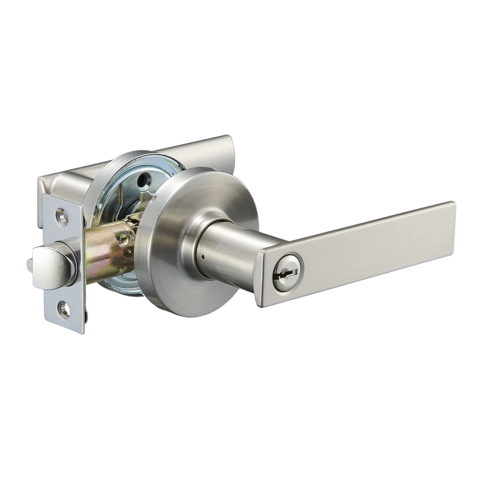 Zanda Austin Round Dummy Lever Set Door Handle Brushed Nickel
