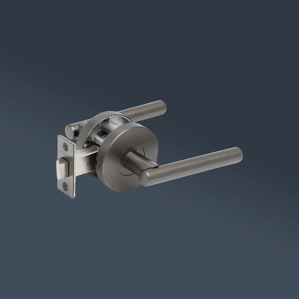 Zanda Baxter Passage Set Door Handle Graphite Nickel - Image 2