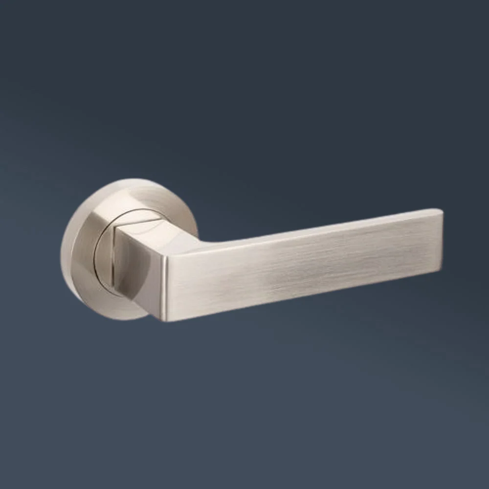 Zanda Boston Dummy Lever Set Door Handle Brushed Nickel - Image 2