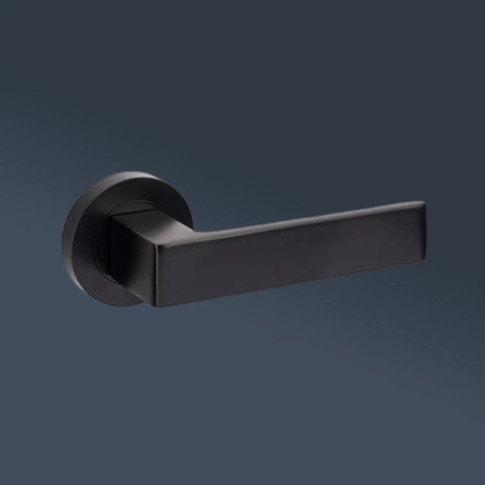 Zanda Boston Dummy Lever Set Door Handle Matte Black - Image 2
