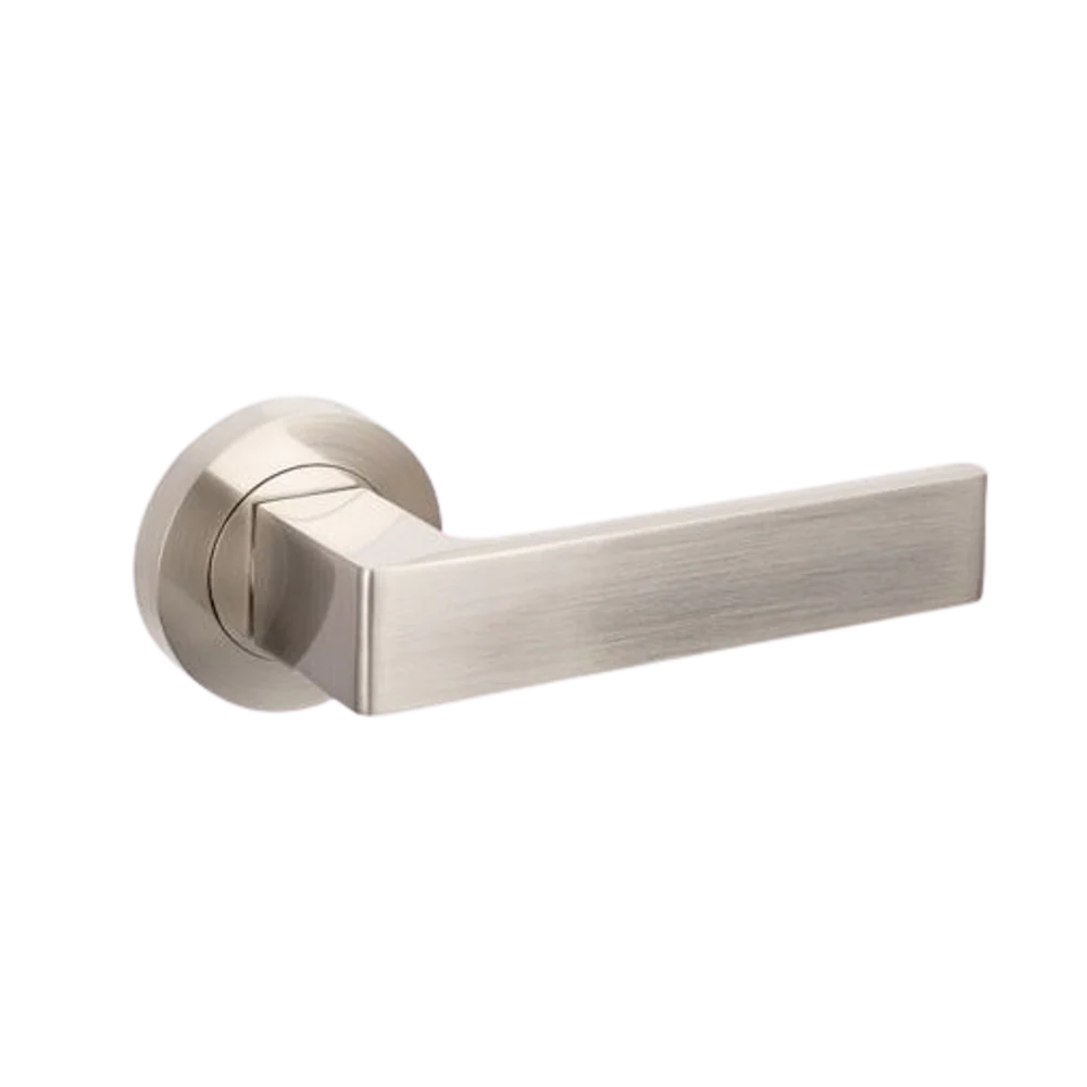 Zanda Boston Privacy Lever Set Door Handle Brushed Nickel
