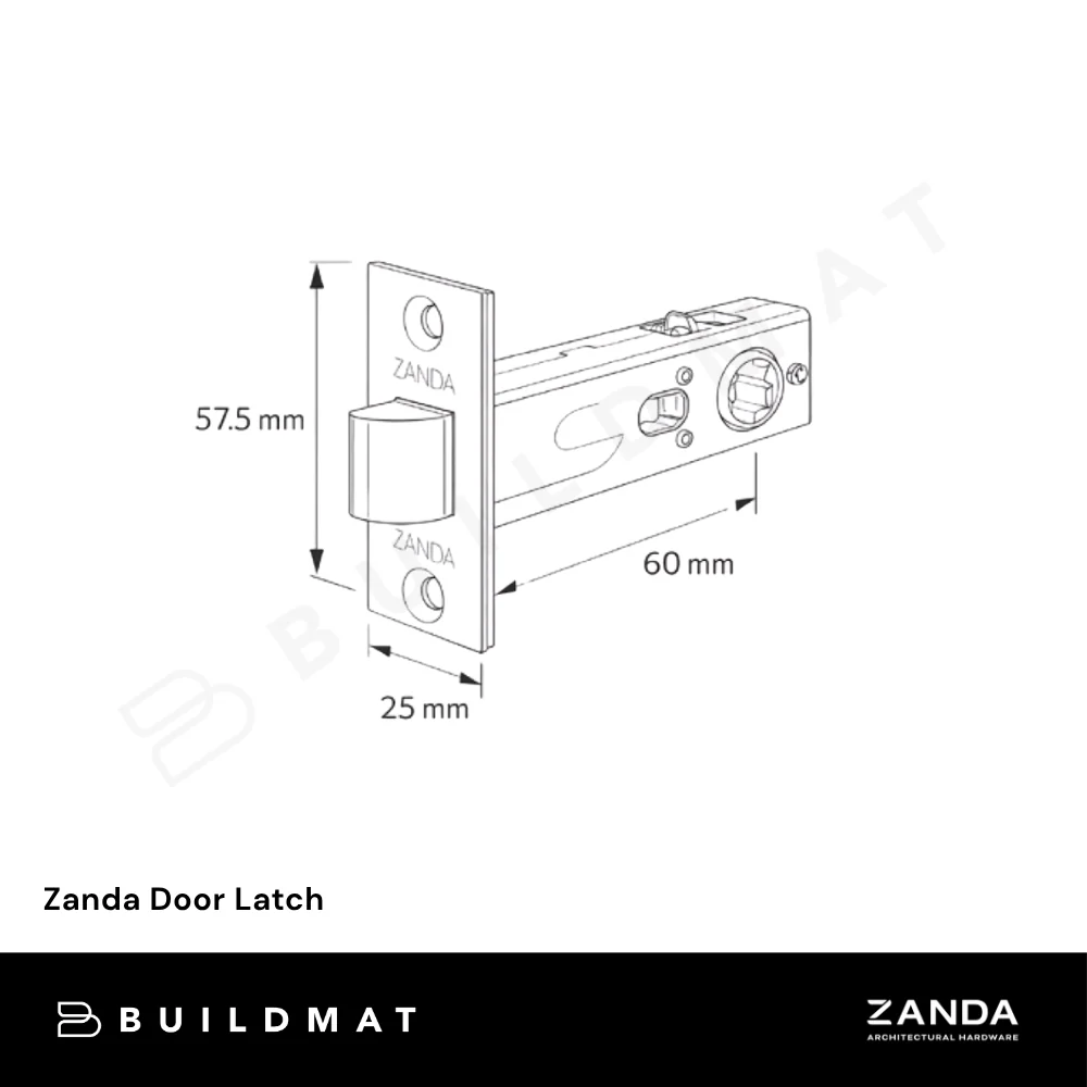 Zanda Door Latch Ember Bronze - Image 4