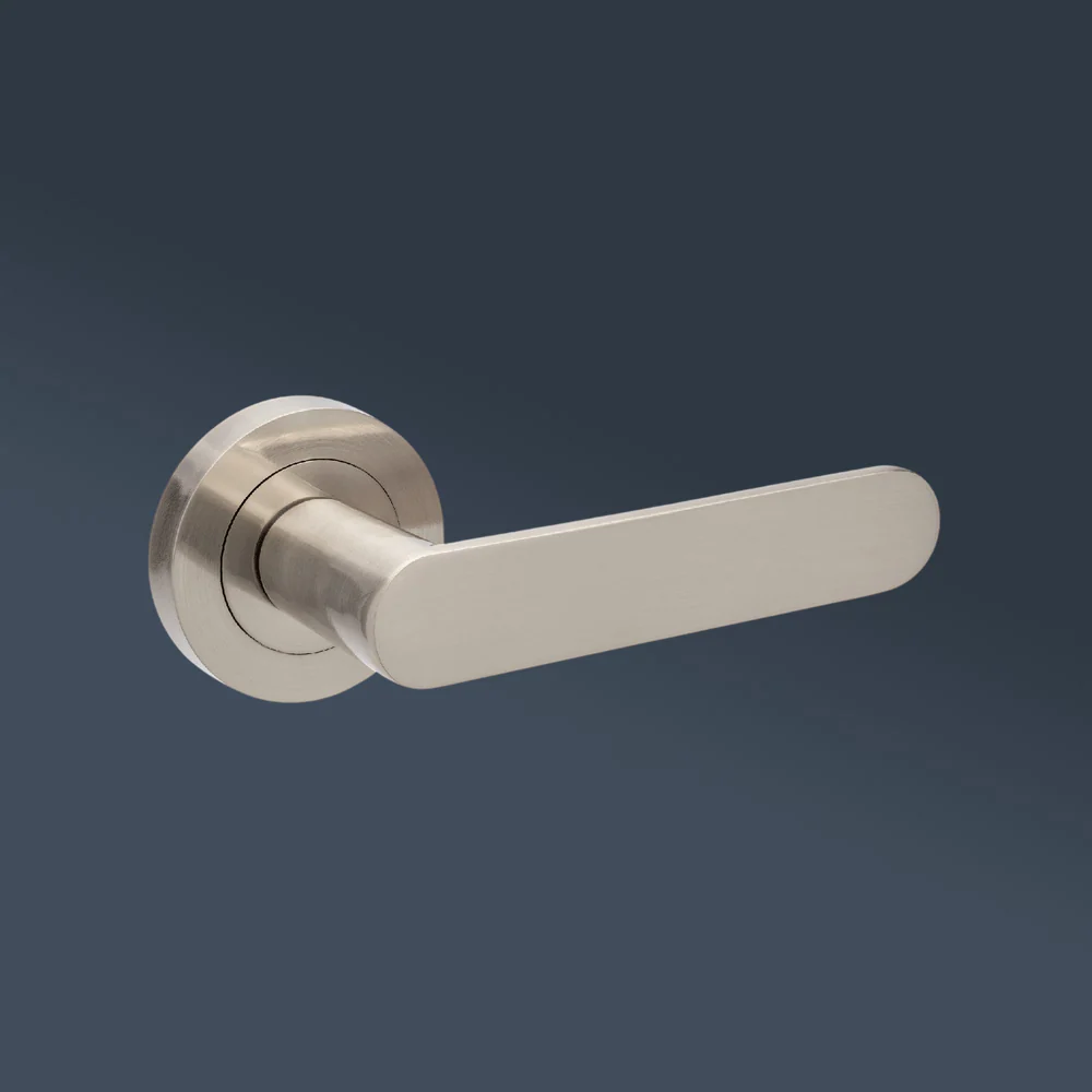 Zanda Duke Dummy Lever Set Door Handle Brushed Nickel - Image 2