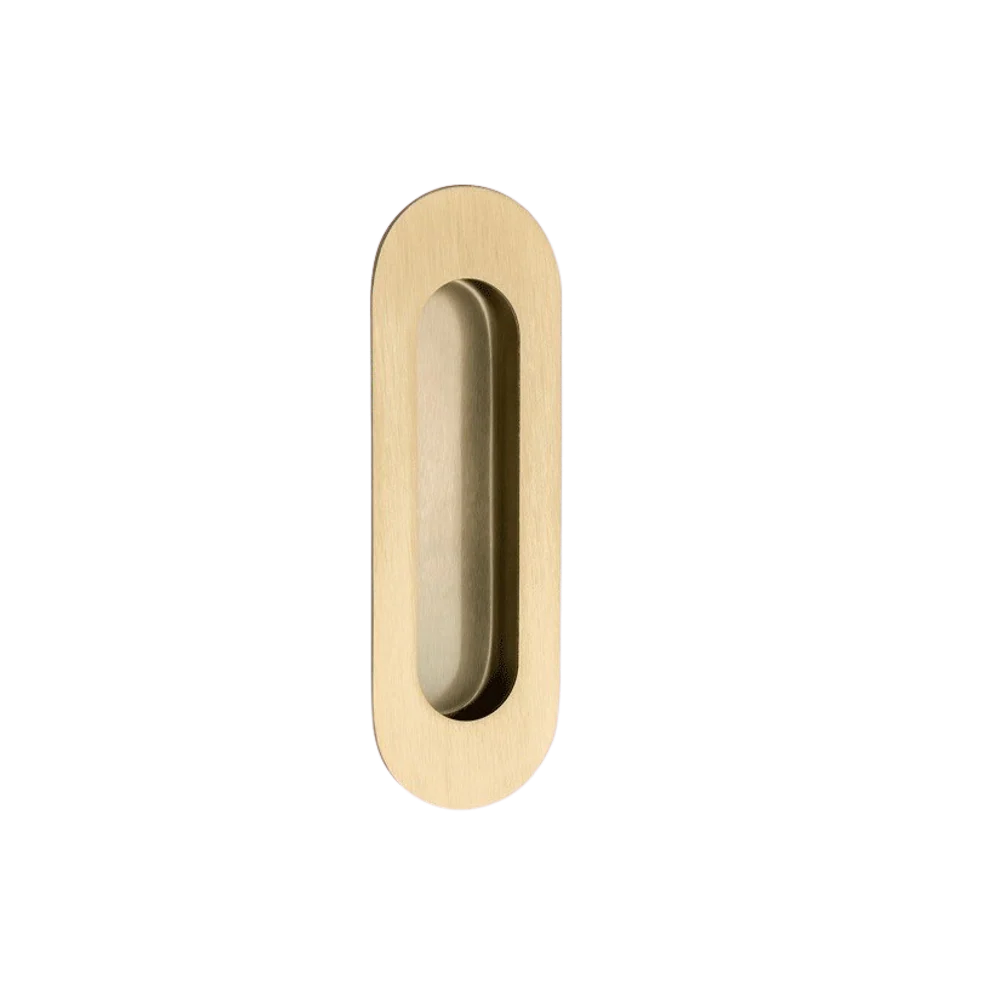 Zanda Duke Flush Pull 120mm Satin Brass