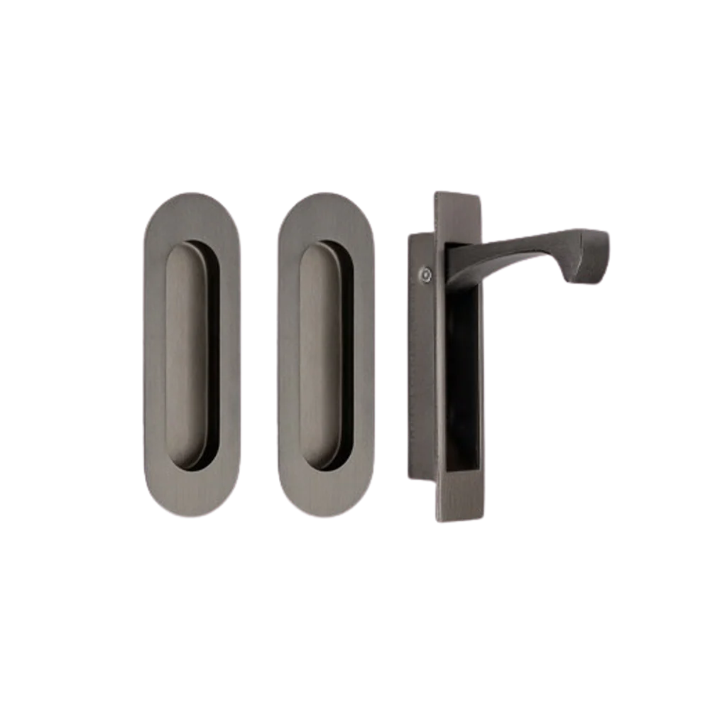 Zanda Duke Flush Pull Kit 120mm Graphite Nickel