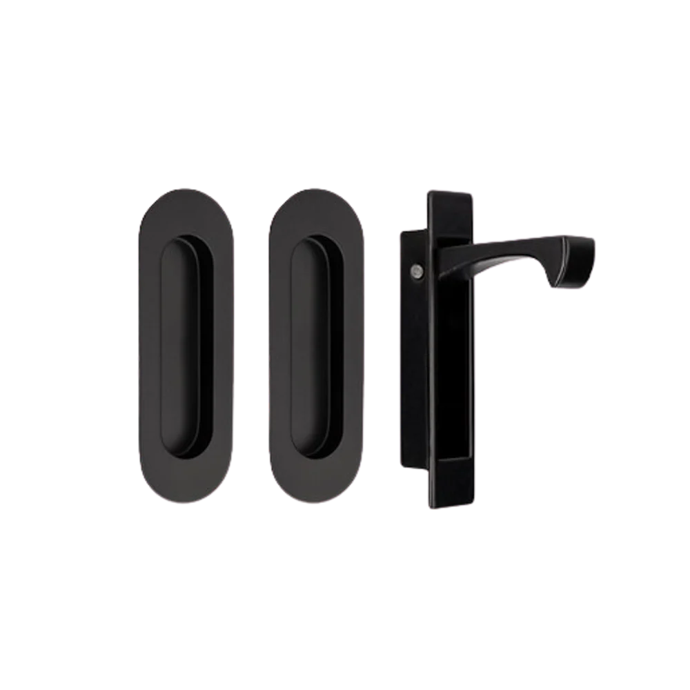 Zanda Duke Flush Pull Kit 120mm Matte Black - Image 3