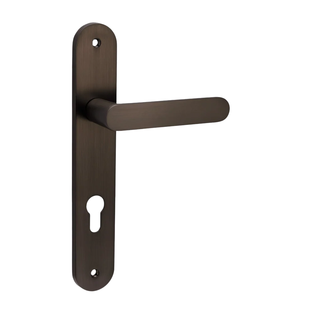 Zanda Duke Longplate Handle Lever Set With Euro Cut Out Ember Bronze - Image 3
