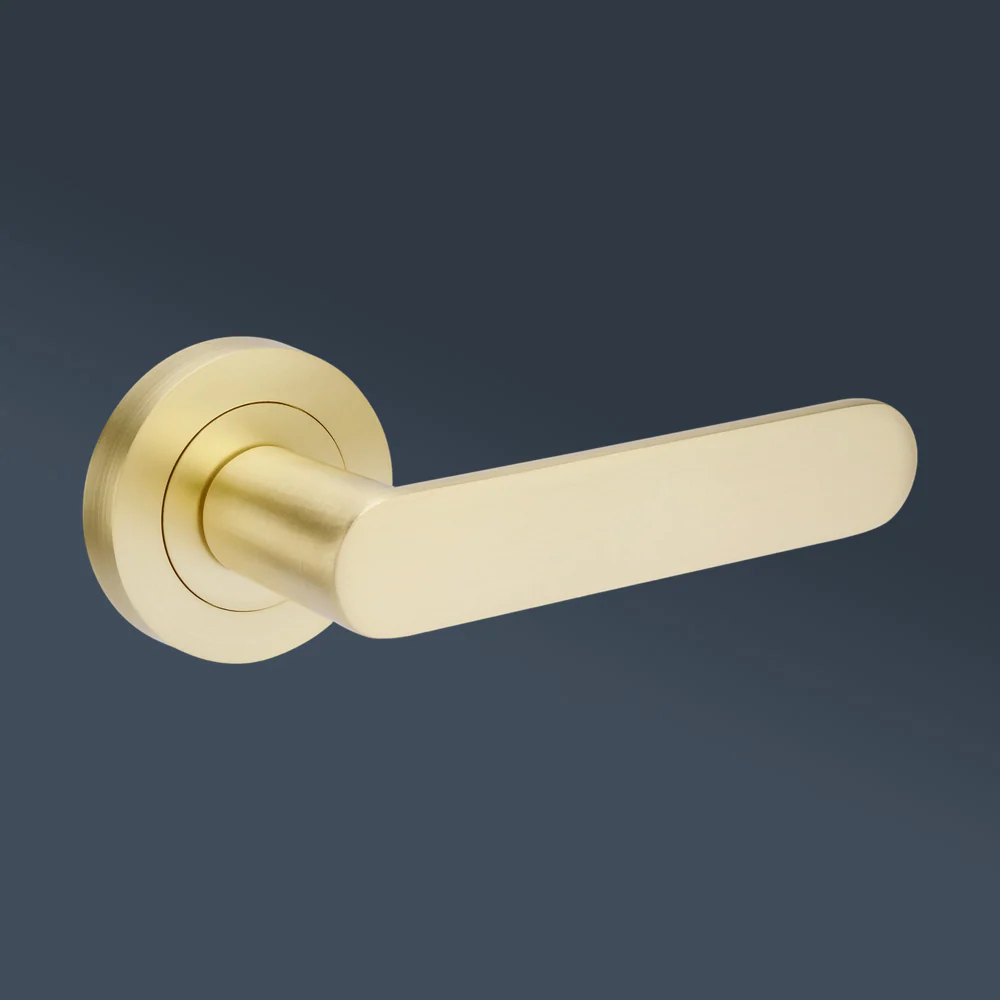 Zanda Duke Passage Lever Set Door Handle Satin Brass - Image 2