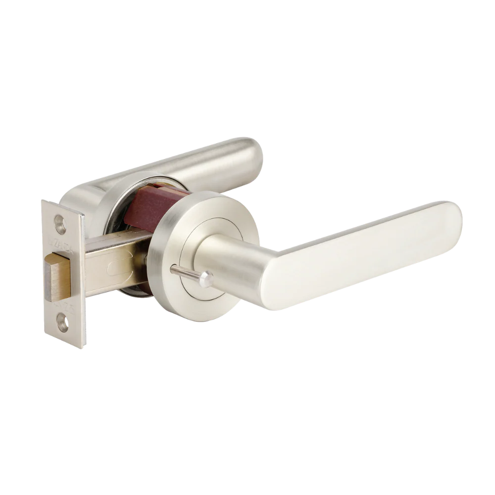 Zanda Duke Privacy Lever Set Door Handle Brushed Nickel