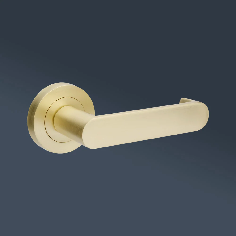 Zanda Duke Return Dummy Lever Set Door Handle Satin Brass - Image 2