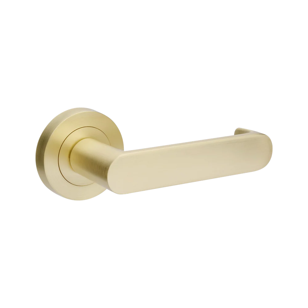 Zanda Duke Return Dummy Lever Set Door Handle Satin Brass - Image 3