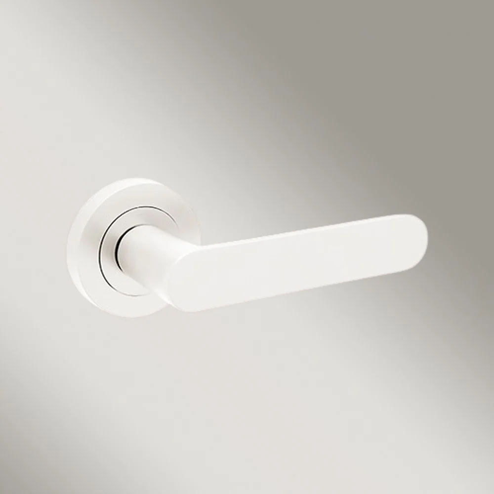 Zanda Duke Return Lever Set Door Handle White - Image 2