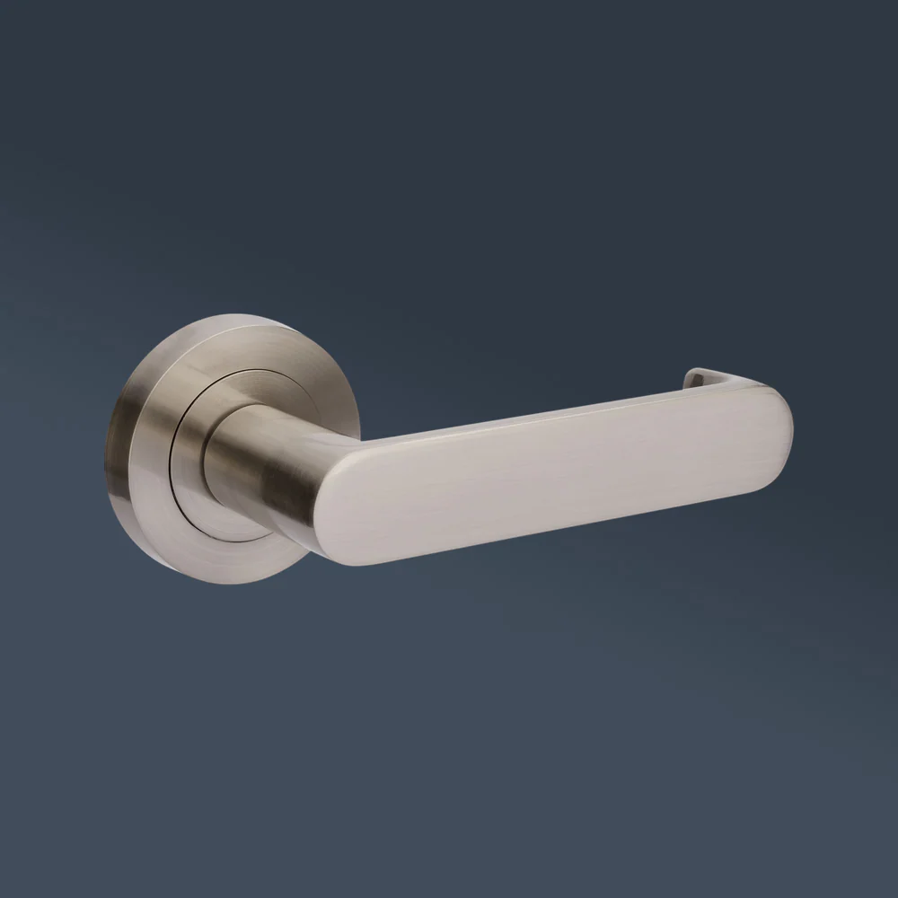 Zanda Duke Return Passage Lever Set Door Handle Brushed Nickel - Image 2