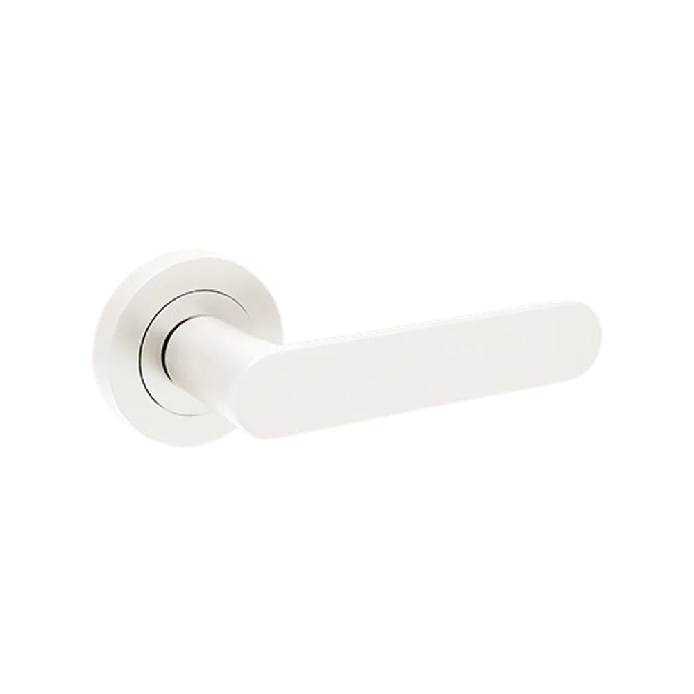 Zanda Duke Return Passage Lever Set Door Handle White
