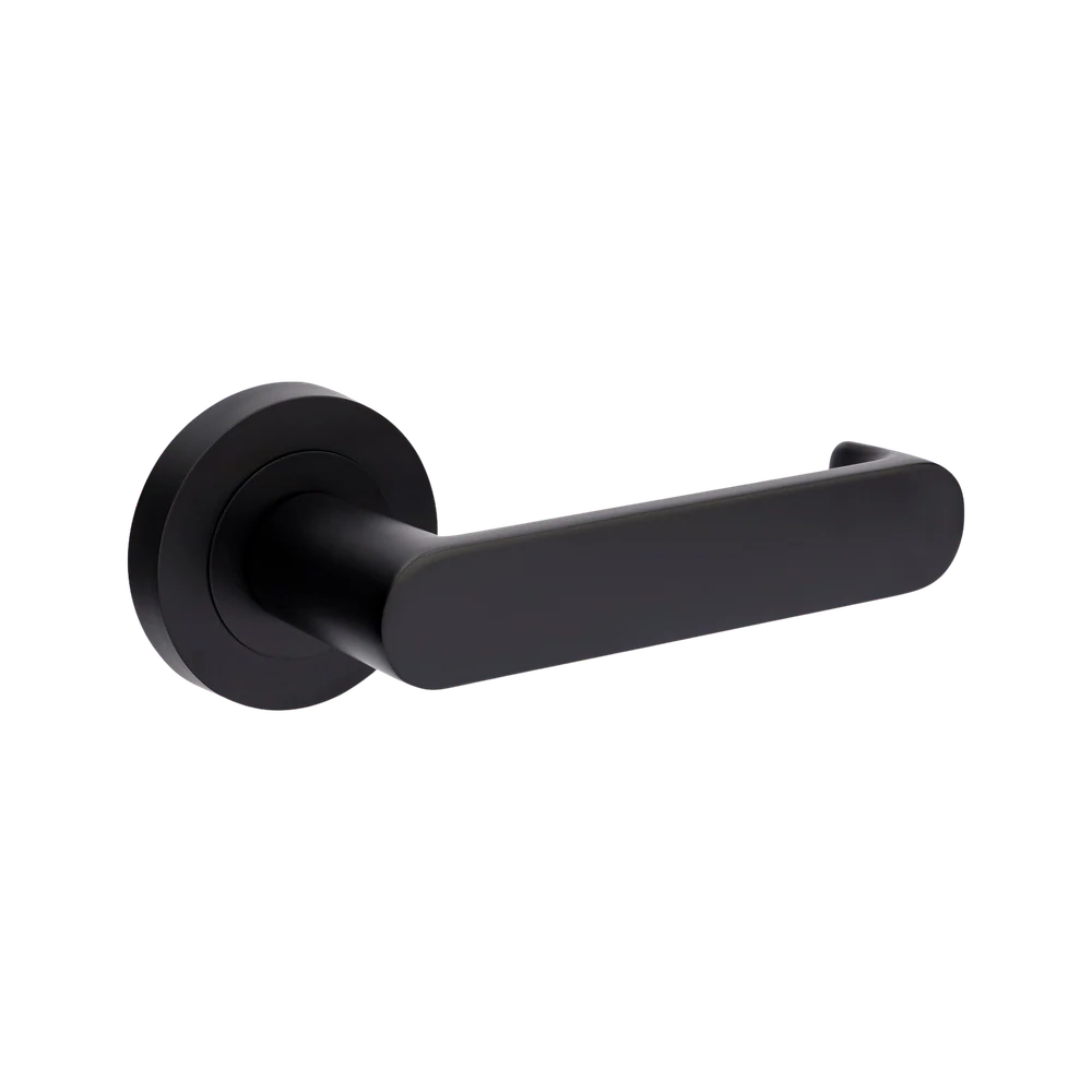 Zanda Duke Return Privacy Lever Set Door Handle Matte Black - Image 3