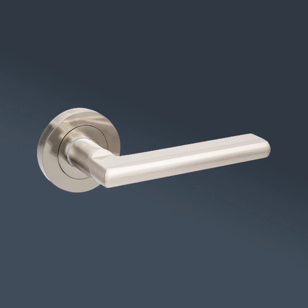 Zanda Epic Lever Set Door Handle Brushed Nickel - Image 2