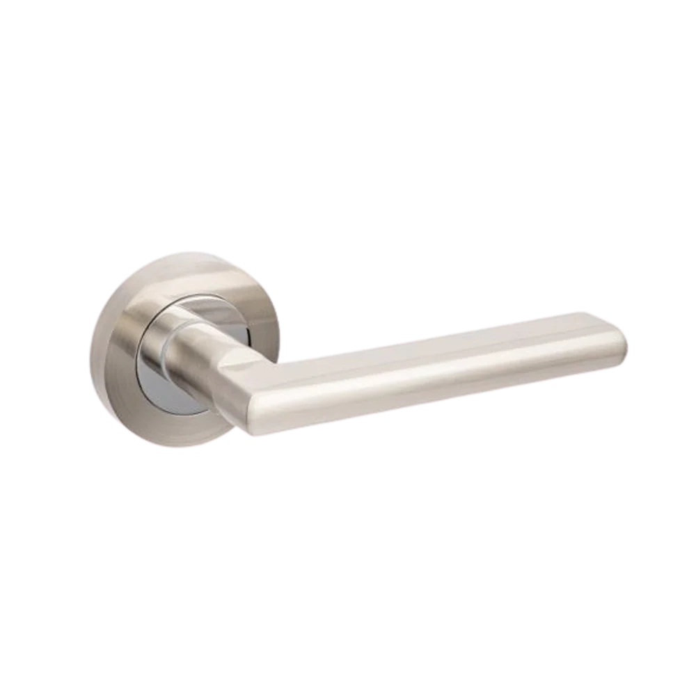 Zanda Epic Lever Set Door Handle Only Brushed Nickel/ Chrome Plated - Image 3
