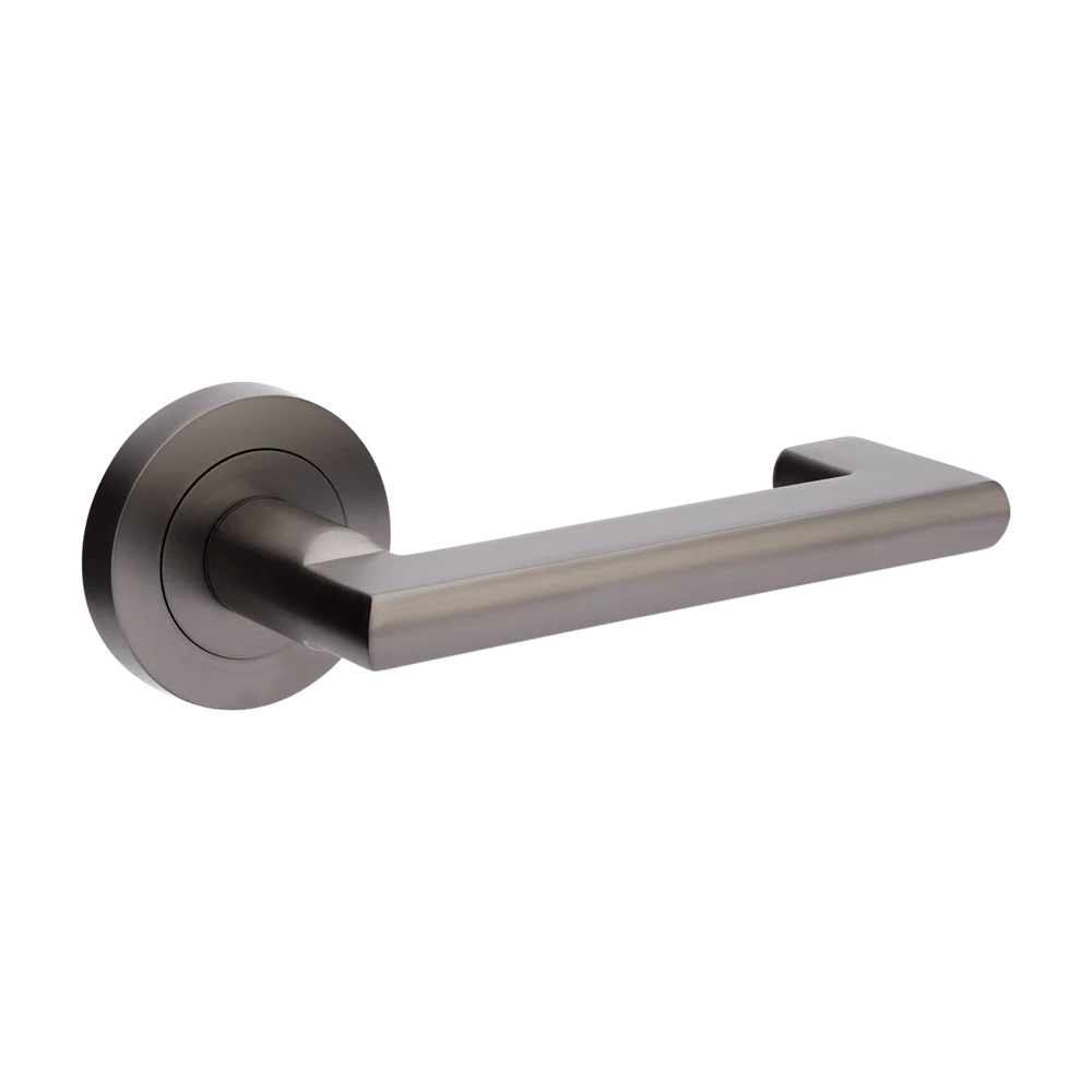 Zanda Epic Return Passage Lever Set Door Handle Graphite Nickel