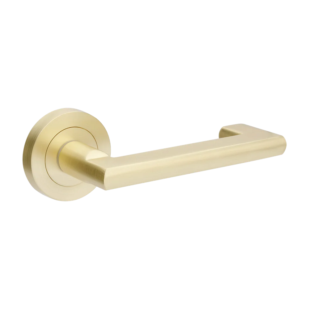 Zanda Epic Return Integrated Privacy Lever Set Door Handle Satin Brass - Image 3