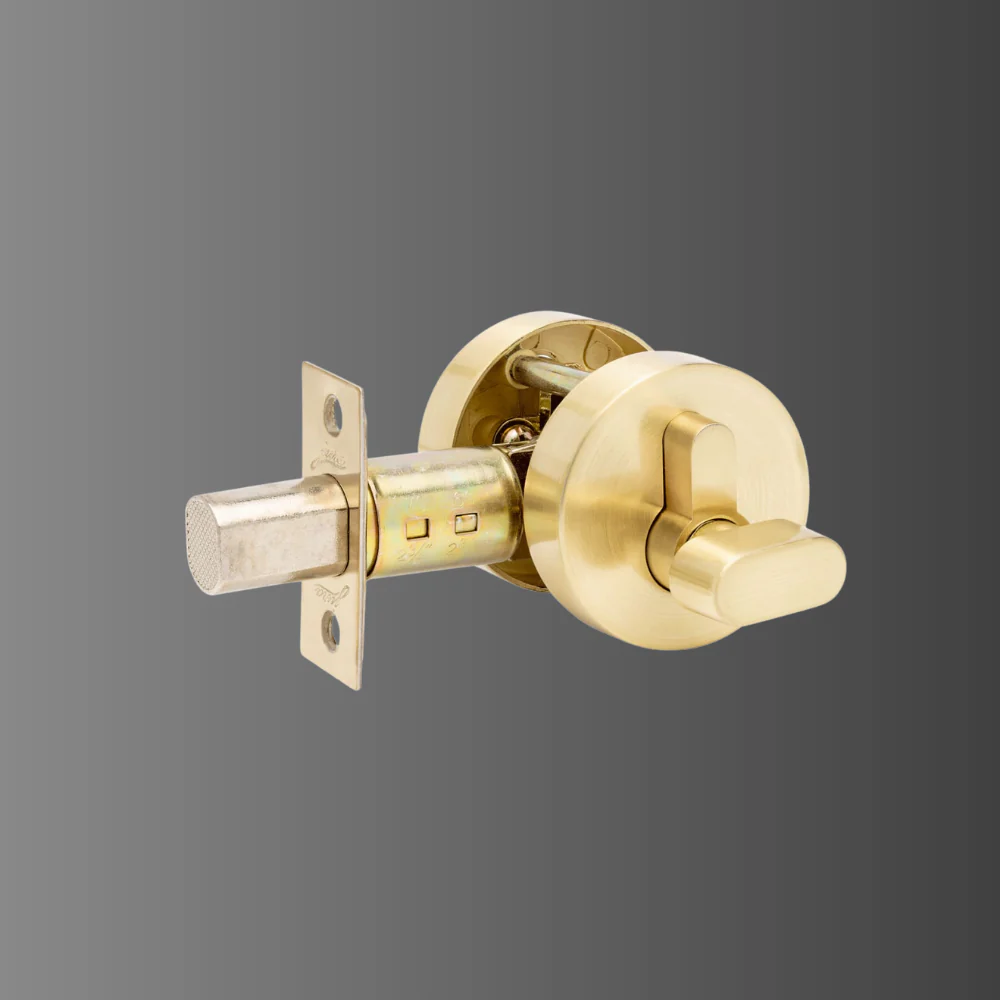 Zanda Futura Slimline Deadbolt Satin Brass - Image 2