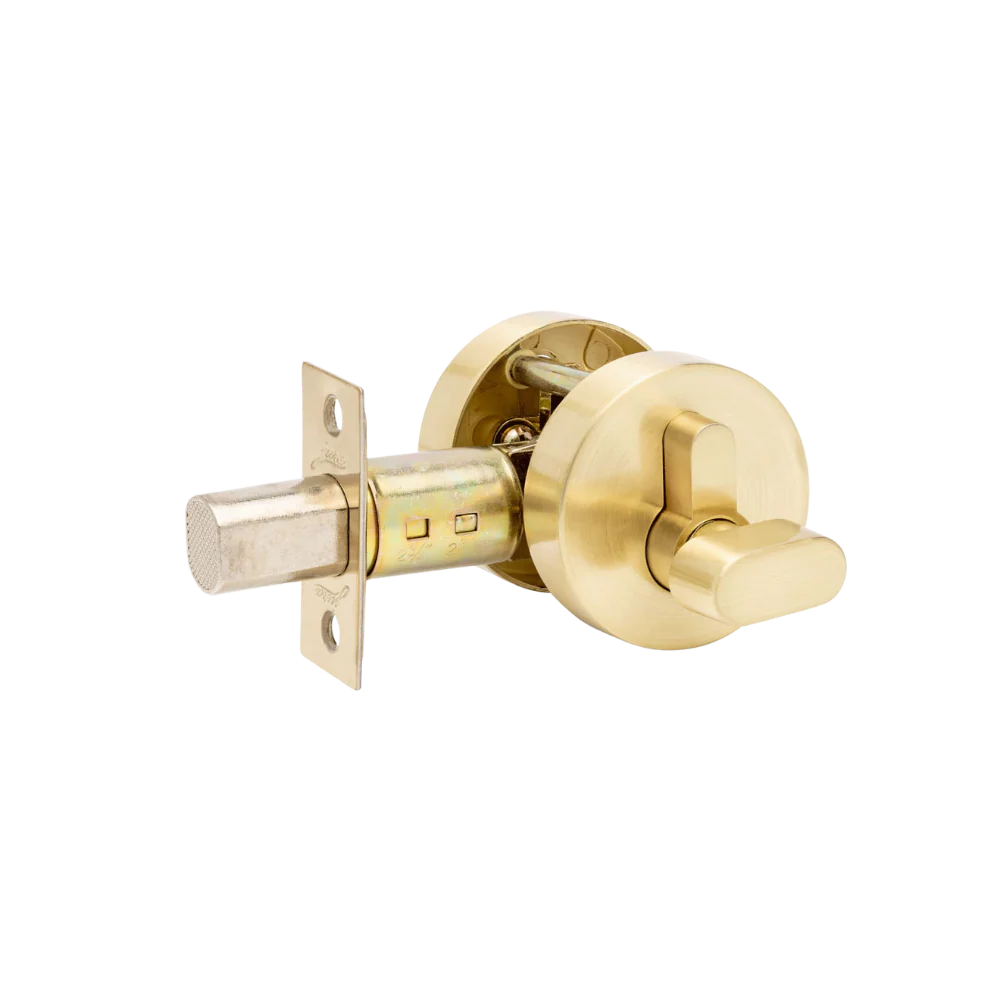 Zanda Futura Slimline Deadbolt Satin Brass - Image 3