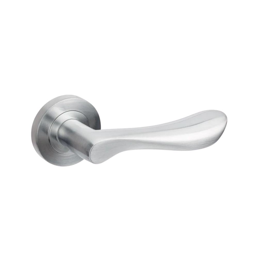 Zanda Juno Lever Set Door Handle Only Satin Chrome - Image 3
