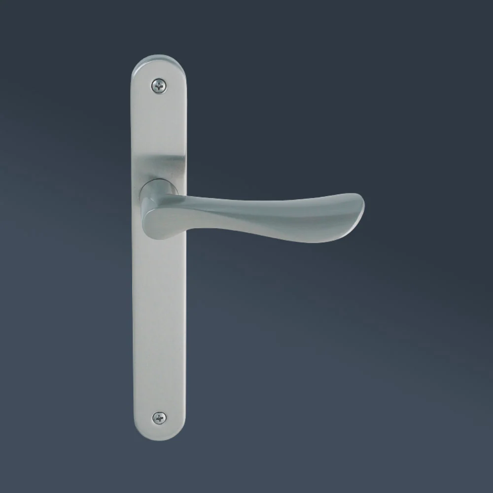Zanda Juno Passage Longplate Door Handle Brushed Nickel - Image 2