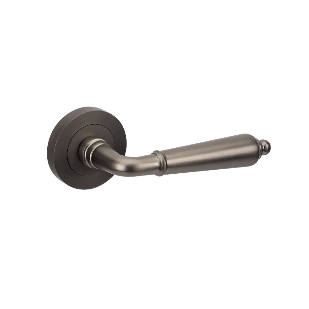 Zanda Oxford Lever Set Door Handle Only Graphite Nickel