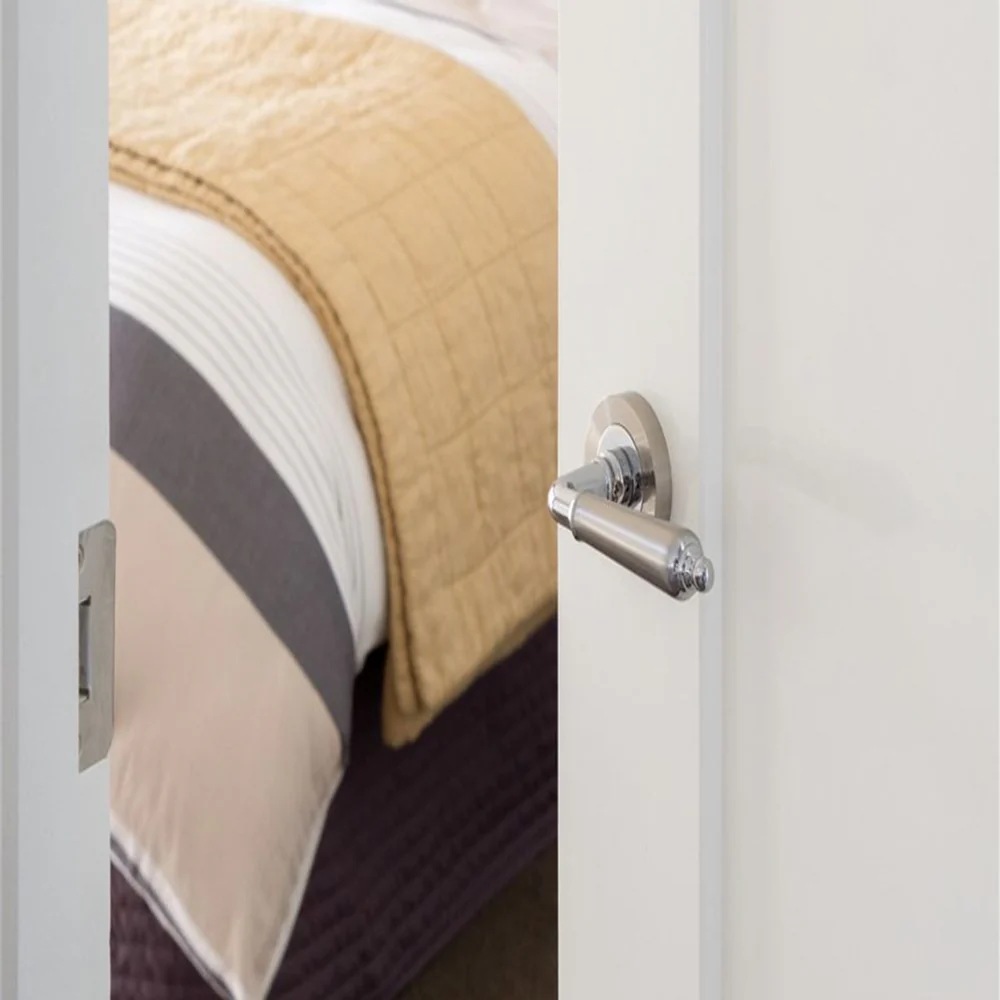 Zanda Oxford Passage Lever Set Door Handle Brushed Nickel/Chrome Plated - Image 5
