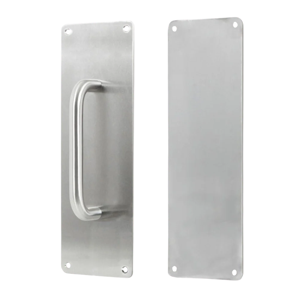 Zanda Push And Pull Plate Set Stainless Steel
