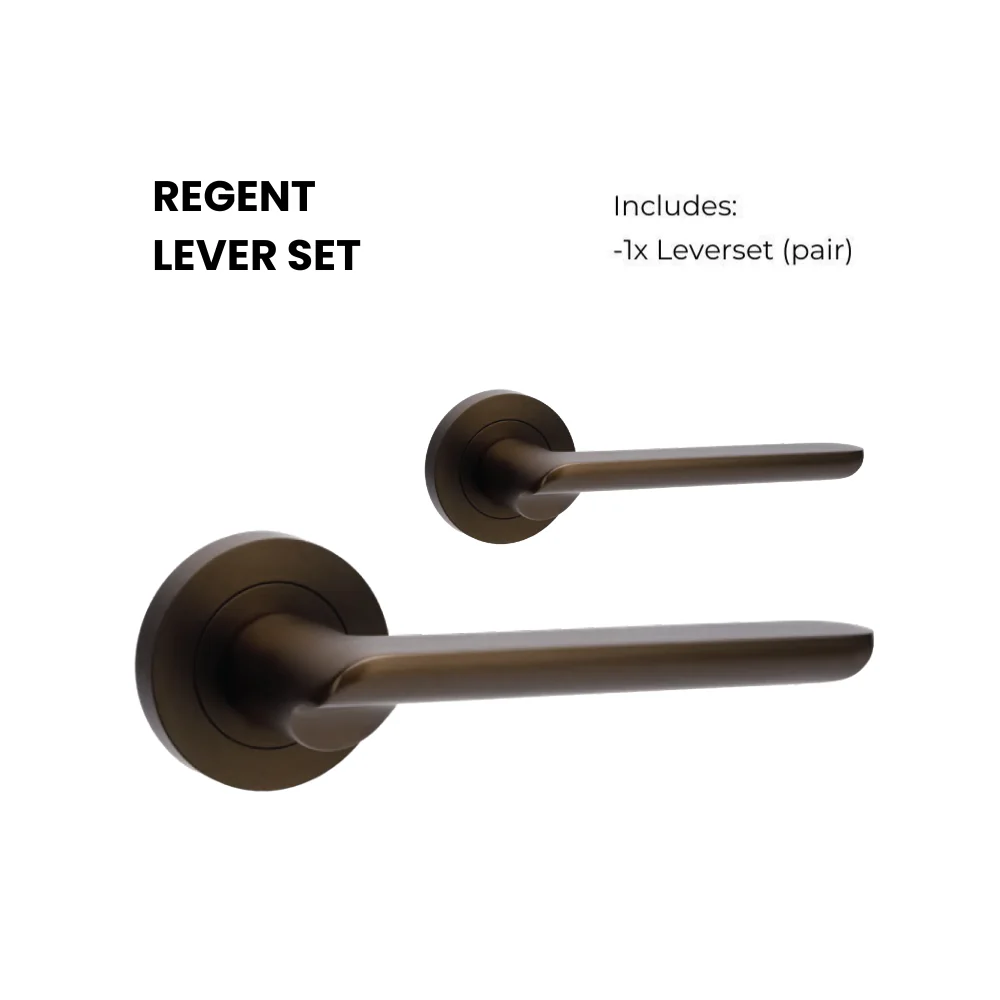 Zanda Regent Lever Set Door Handle Ember Bronze - Image 5