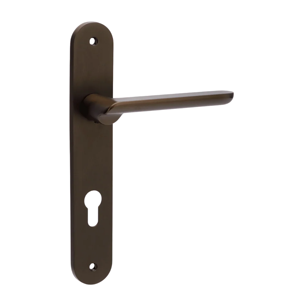 Zanda Regent Longplate Handle Lever Set with Euro Cut Out Ember Bronze - Image 3