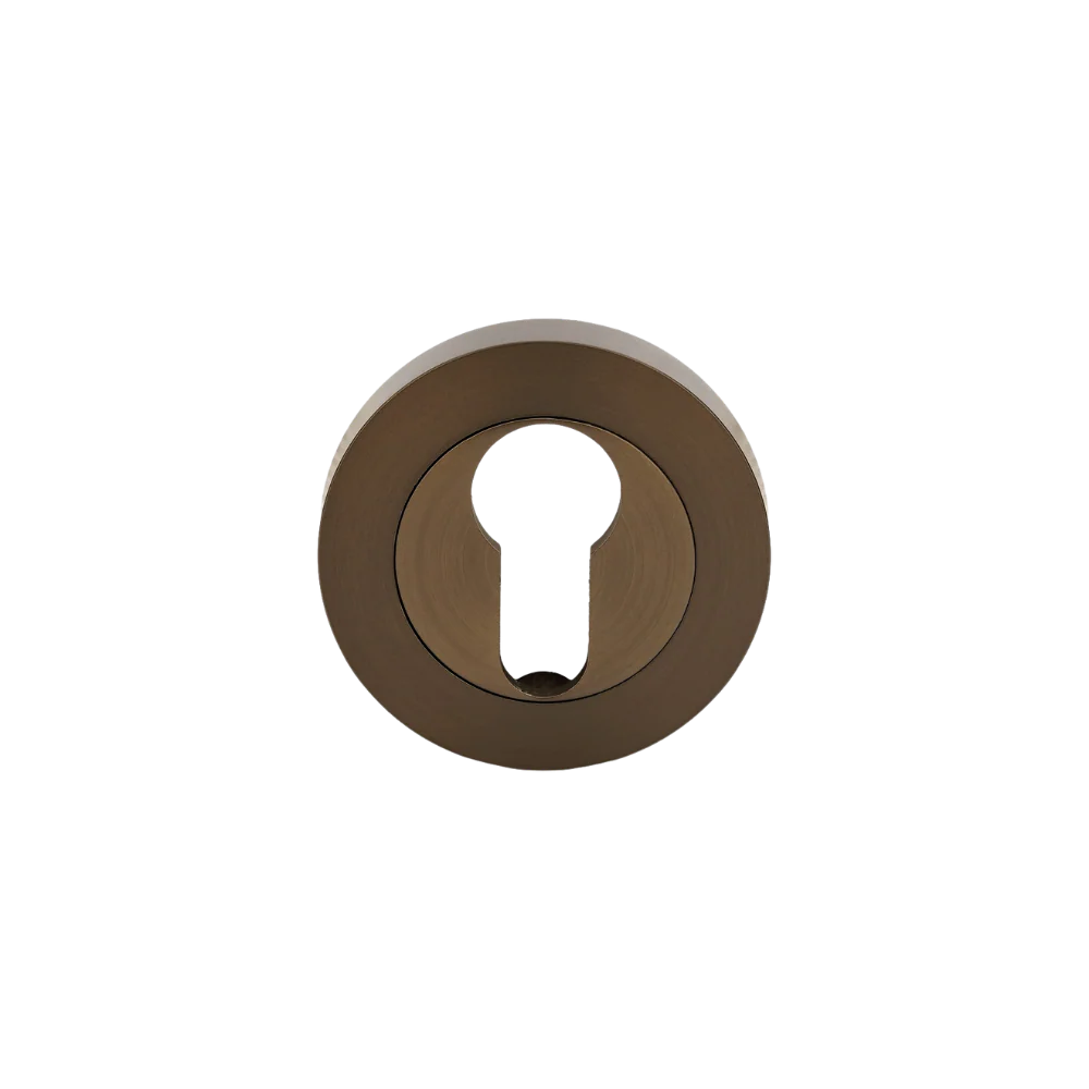 Zanda Round Euro Escutcheon Ember Bronze - Image 3
