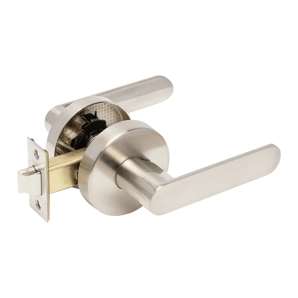Zanda Sceptre Passage Set Door Handle Brushed Nickel - Image 3