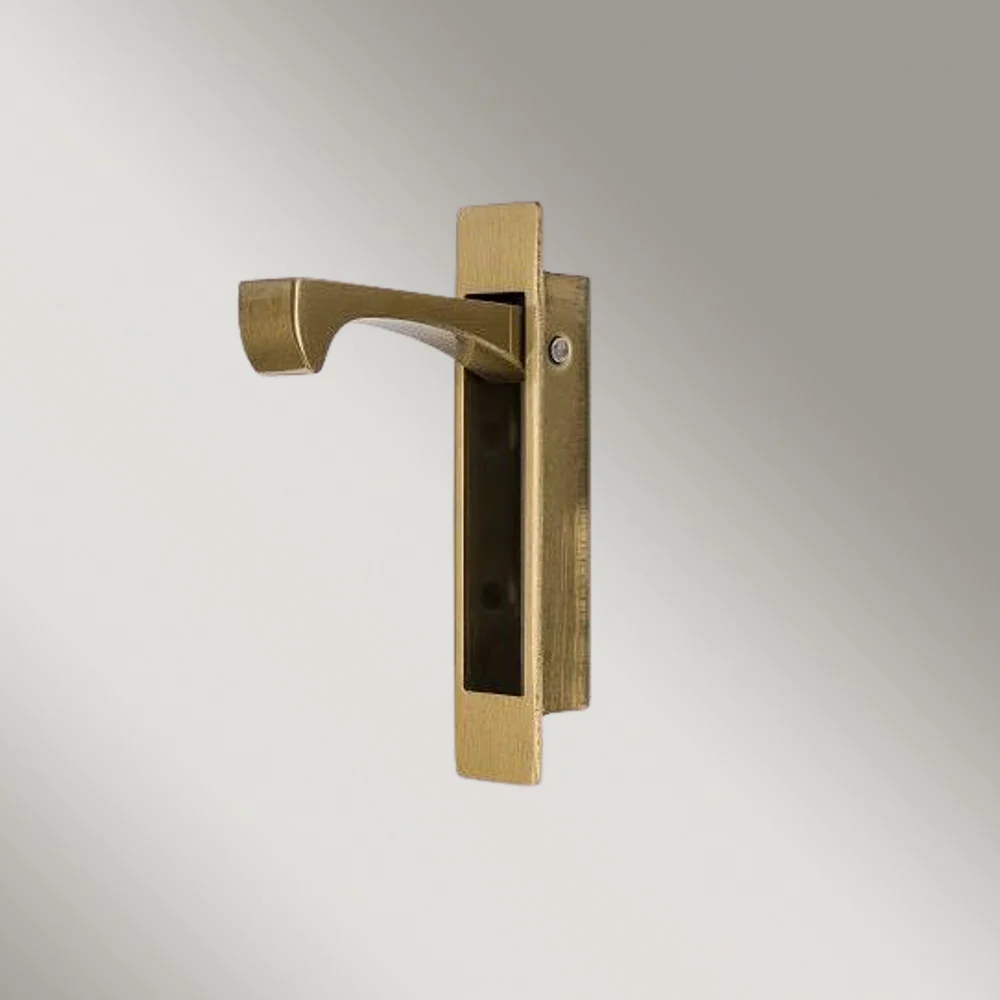 Zanda Sliding Door Edge Pull Satin Brass - Image 2