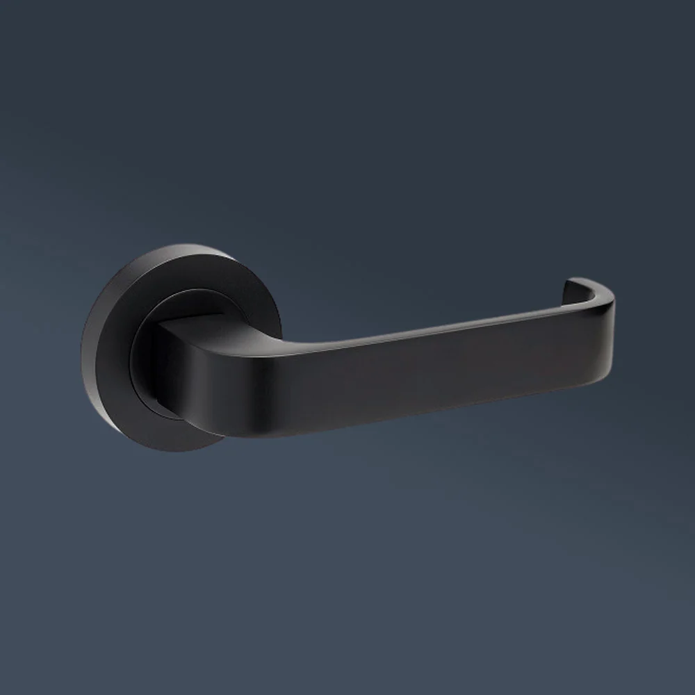 Zanda Streamline Dummy Lever Set Door Handle Matte Black - Image 2
