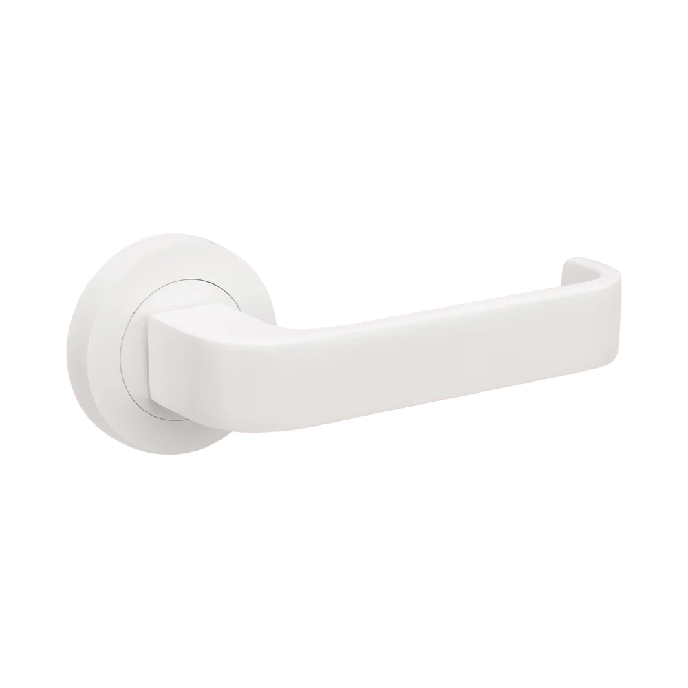Zanda Streamline Dummy Lever Set Door Handle Matte White - Image 3