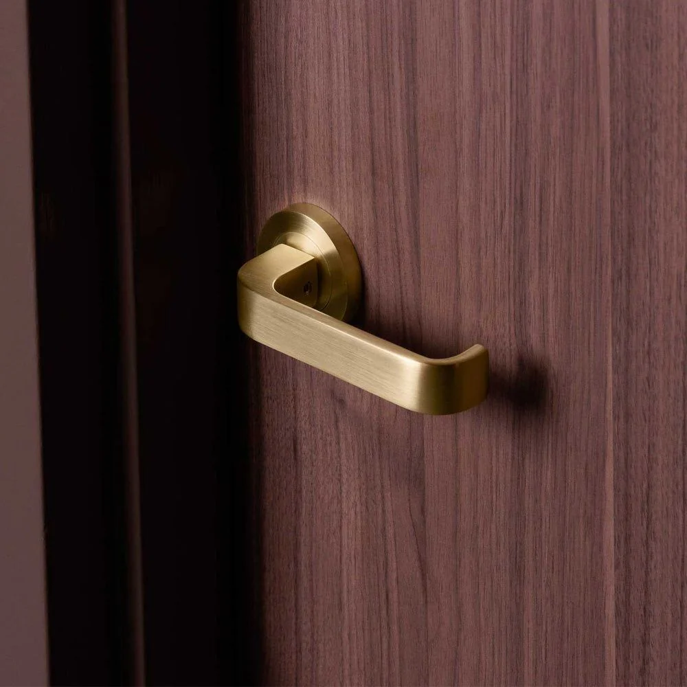 Zanda Streamline Dummy Lever Set Door Handle Satin Brass - Image 5