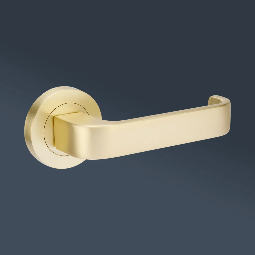 Zanda Streamline Passage Lever Set Door Handle Satin Brass - Image 2