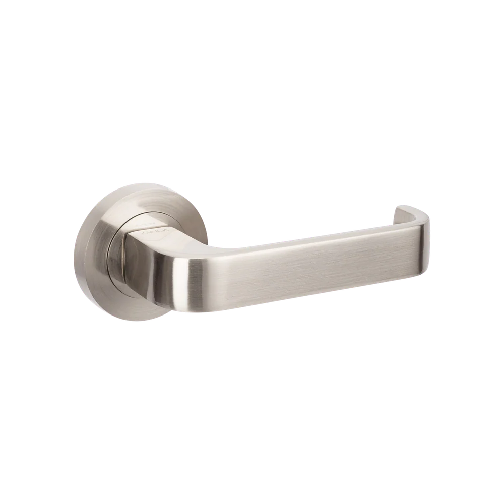 Zanda Streamline Separate Privacy Lever Set Door Handle Brushed Nickel - Image 3