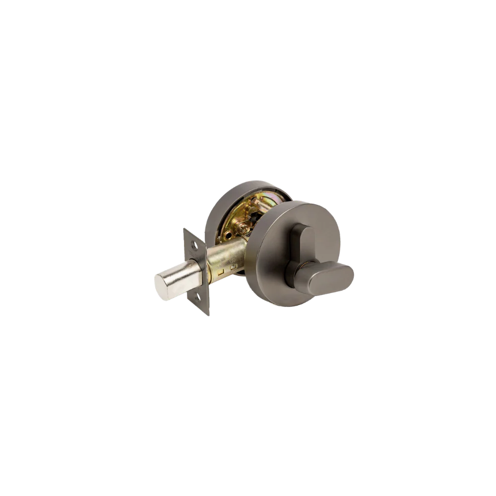 Zanda Triad Round Slimline Deadbolts Graphite Nickel - Image 3