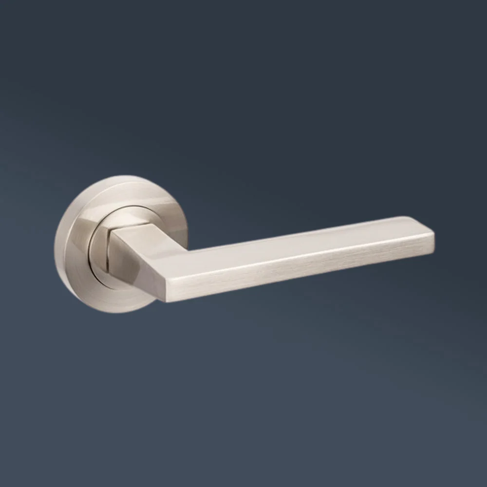 Zanda Vector Passage Lever Set Door Handle Brushed Nickel - Image 2